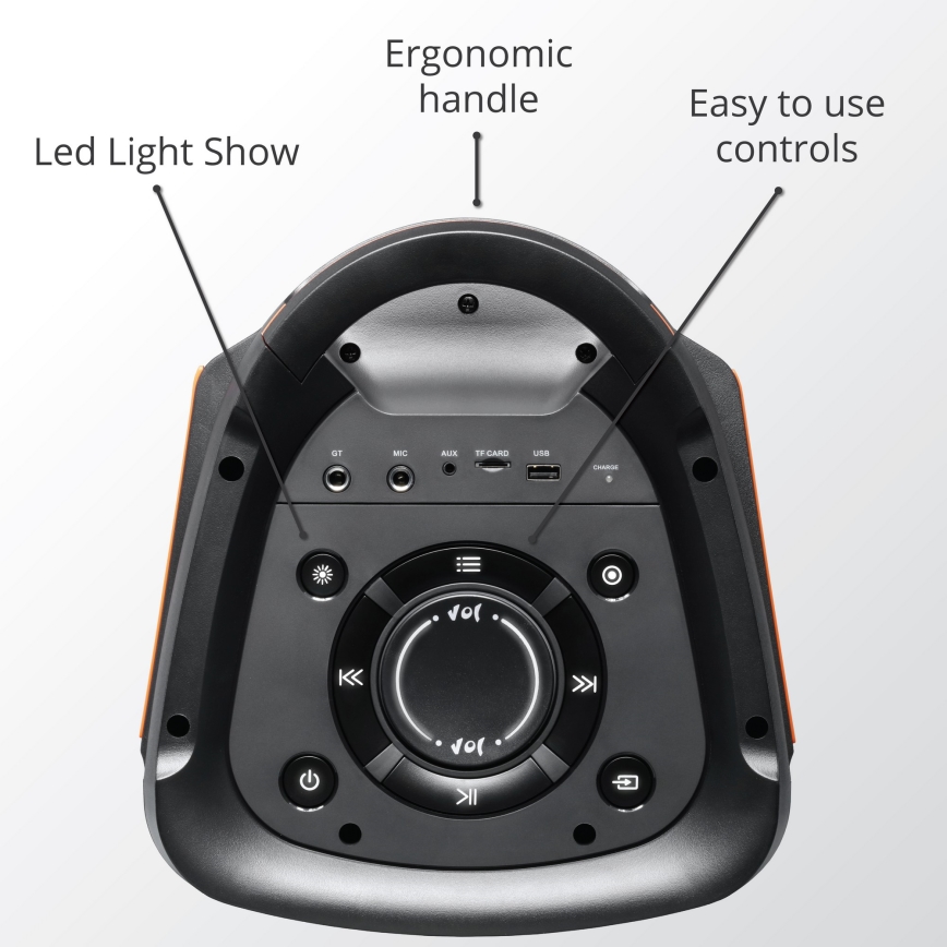 AKAI PARTY BOX 810 - Bezvadu skaļrunis 65W/230V 5000 mAh + tālvadības pults