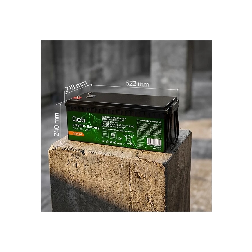 Akumulators LiFePO4 25,6V/100Ah
