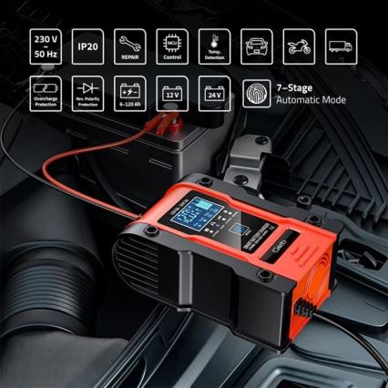 Akumulatoru lādētājs 110W/230V