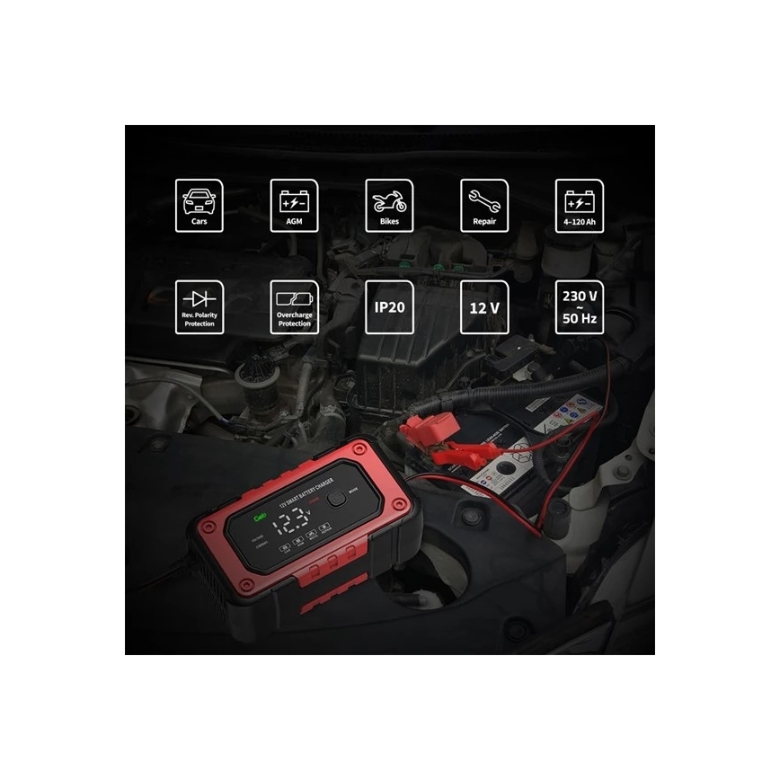 Akumulatoru lādētājs 90 W/230 V