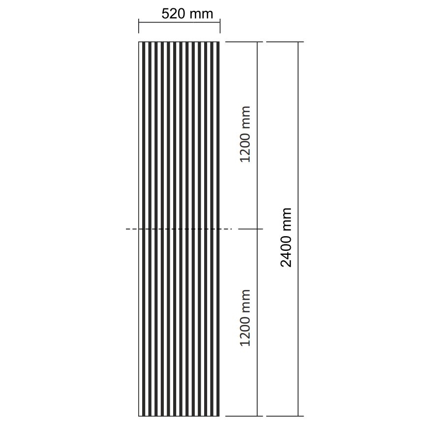Akustiskais apdares panelis VASALUND 240x52 cm ozols
