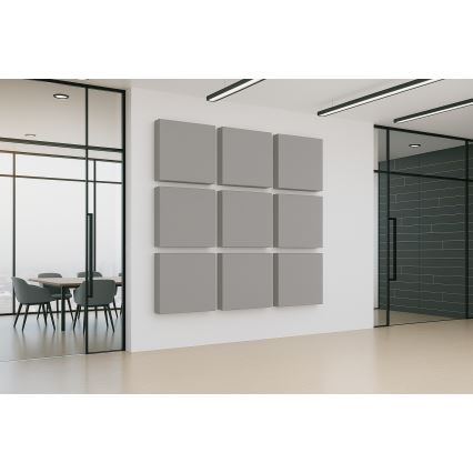 Akustisks panelis SILENCE 58x58 cm pelēka
