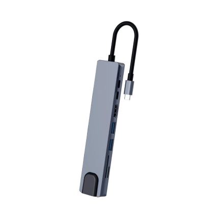 Aligator AHUB001 - USB-C centrmezgls 8 vienā