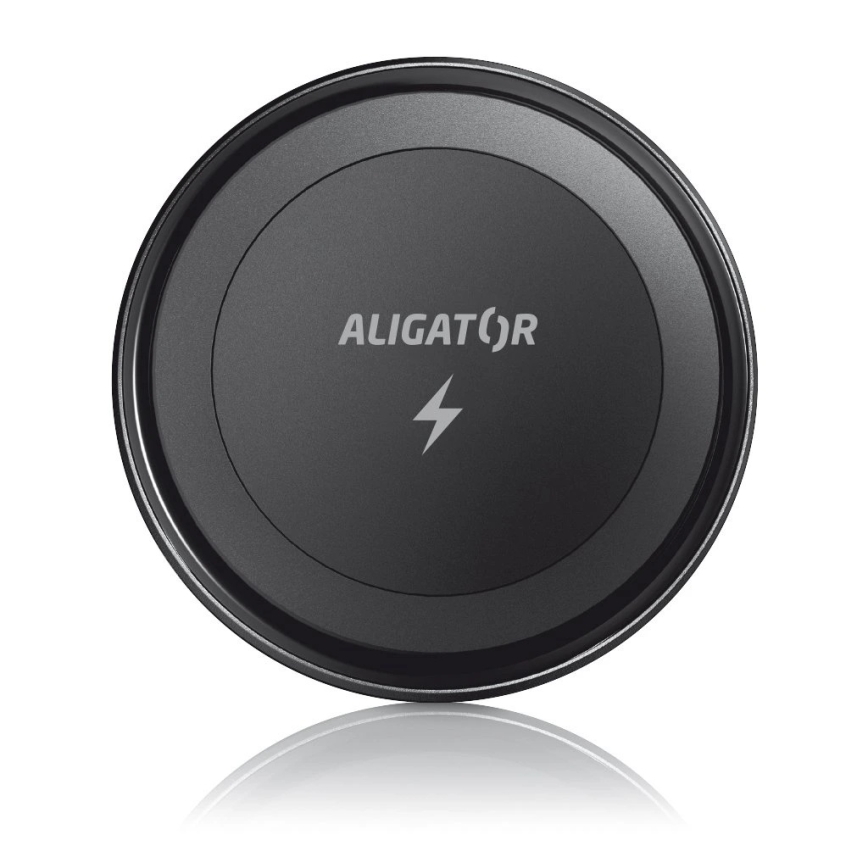 Aligator AMS05BK - Magnētisks telefona turētājs automašīnai ar Qi 15W bezvadu uzlādi un MagSafe melns