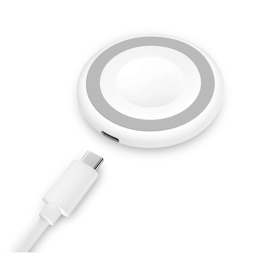 Aligator AMS08WT - MagSafe bezvadu lādētājs 3-in-1, 15 W, balts