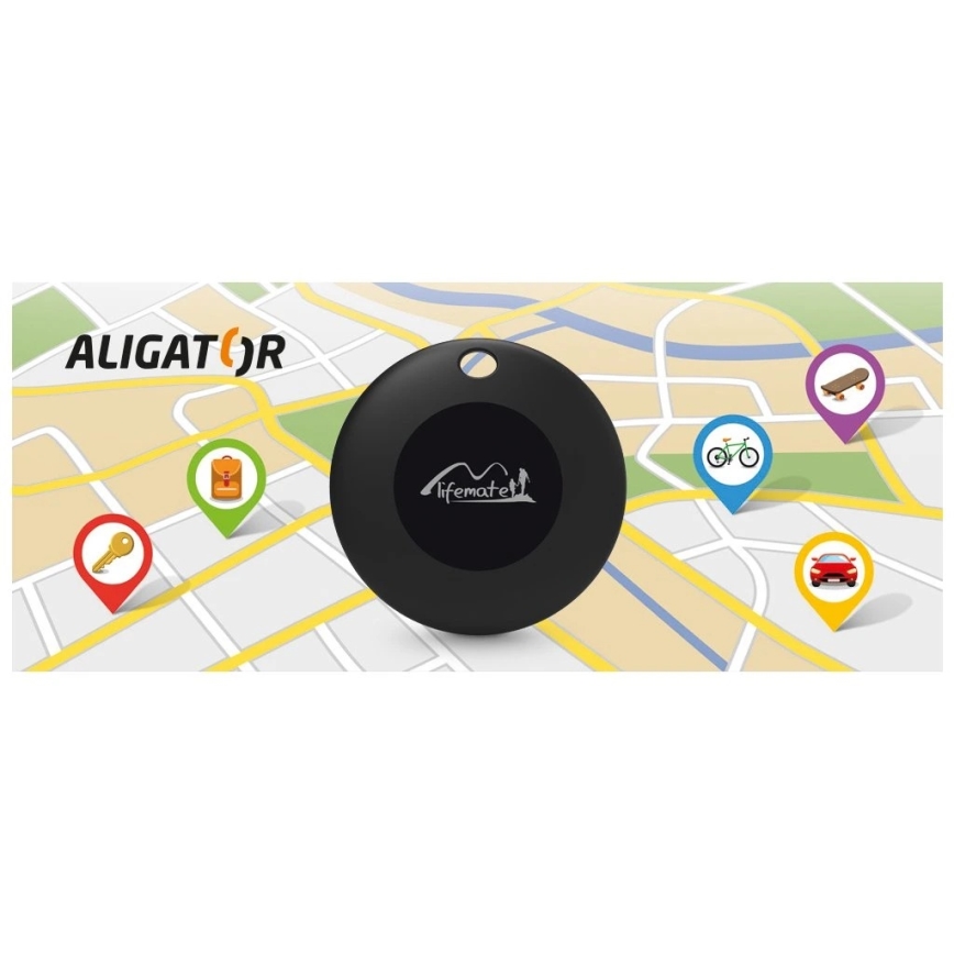 Aligator APD001 - Lokators Life Tag 1xCR2032 IP65 melns