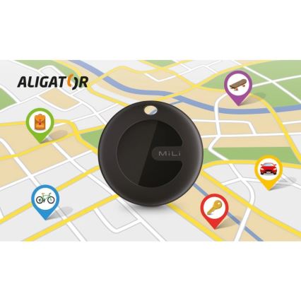 Aligator APD003 - MiTag lokators 1xCR2032 IP67 melns