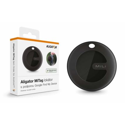 Aligator APD003 - MiTag lokators 1xCR2032 IP67 melns