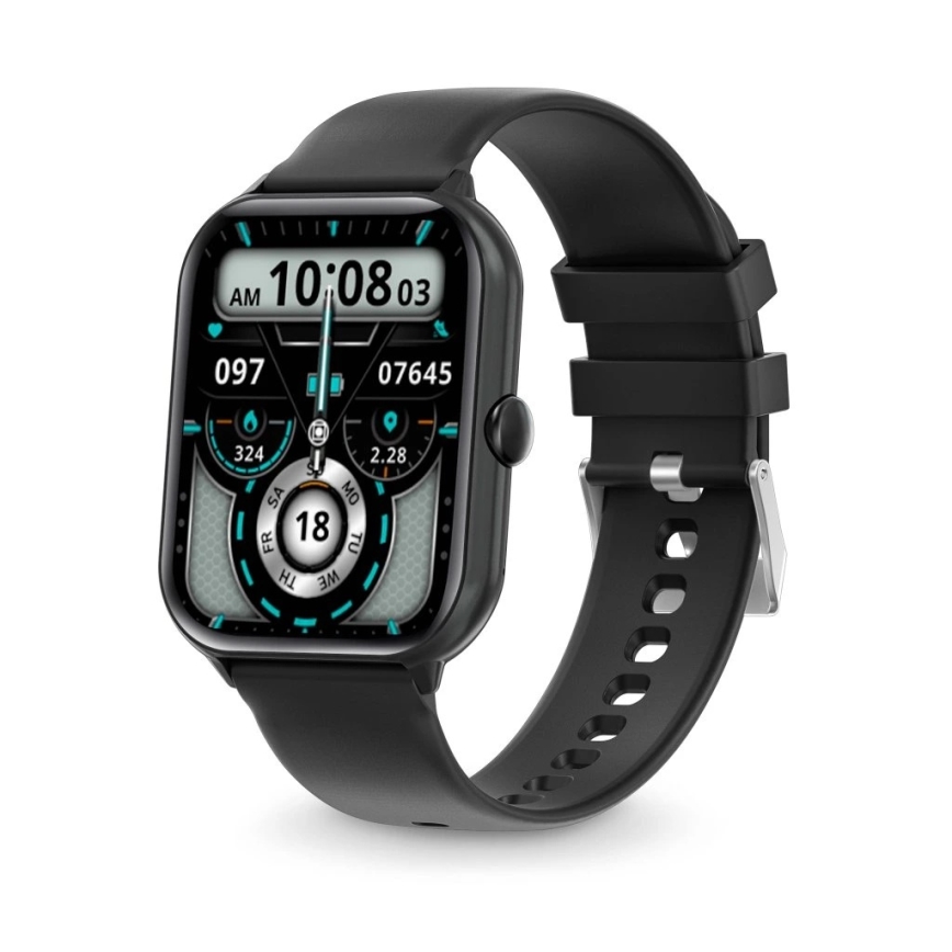 Aligator AW10BK - Viedpulkstenis Watch GO 220 mAh IP67 melns