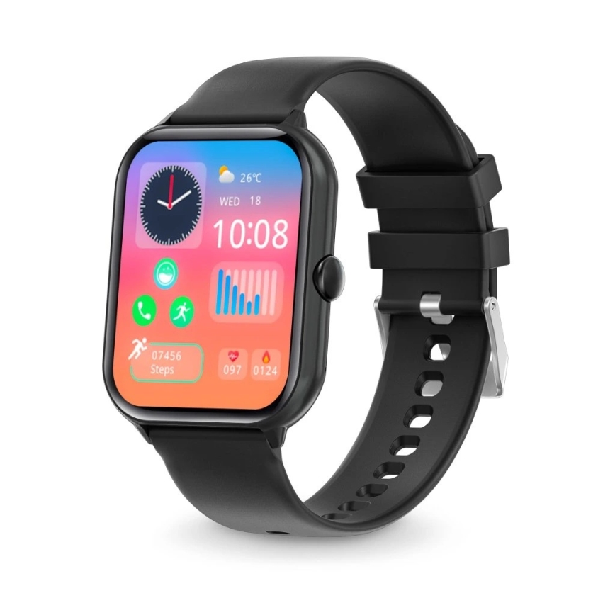 Aligator AW10BK - Viedpulkstenis Watch GO 220 mAh IP67 melns