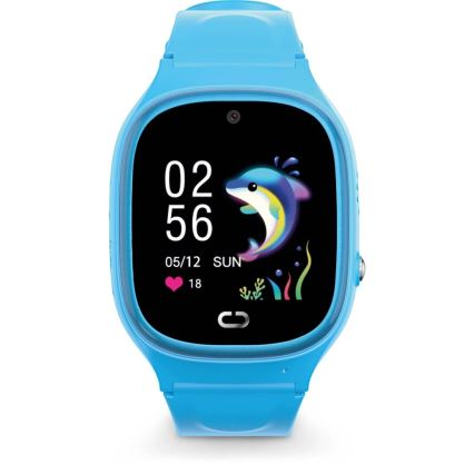 Aligator AW11BE - viedpulkstenis Watch Junior 2 450 mAh IP67 Wi-Fi zils