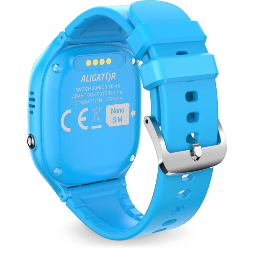 Aligator AW11BE - viedpulkstenis Watch Junior 2 450 mAh IP67 Wi-Fi zils