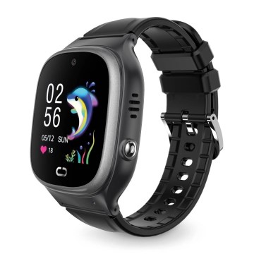 Aligator AW11BK - viedais pulkstenis Watch Junior 2 450 mAh IP67 Wi-Fi melns