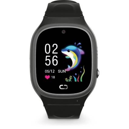 Aligator AW11BK - Viedpulkstenis Watch Junior 2 450 mAh IP67 Wi-Fi melns