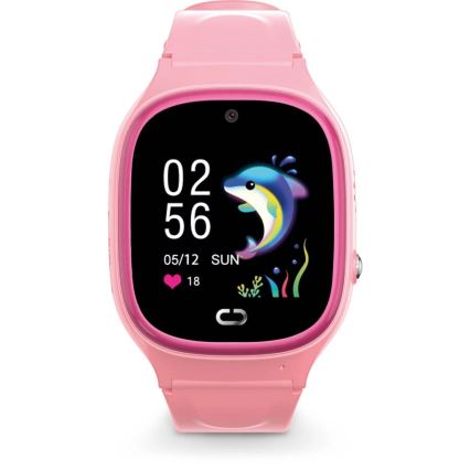Aligator AW11PK - Viedpulkstenis Watch Junior 2 450 mAh IP67 Wi-Fi rozā