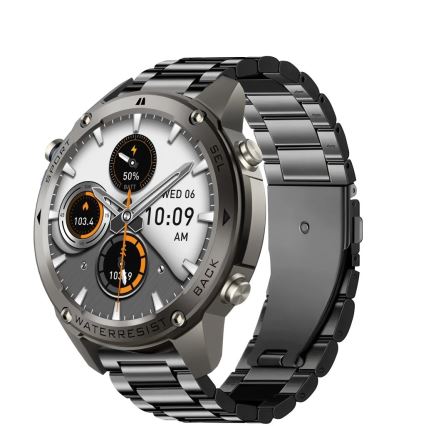 Aligator AW12BK - Viedpulkstenis Watch GPS 500 mAh IP69K melns