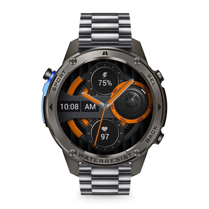 Aligator AW12BK - Viedpulkstenis Watch GPS 500 mAh IP69K melns