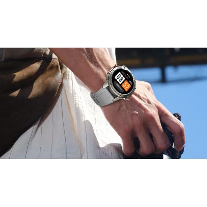 Aligator AW12SR - Viedpulkstenis Watch GPS 500 mAh IP69K sudraba