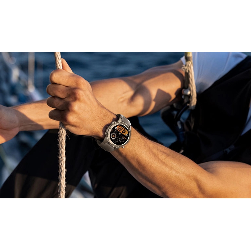 Aligator AW12SR - Viedpulkstenis Watch GPS 500 mAh IP69K sudraba