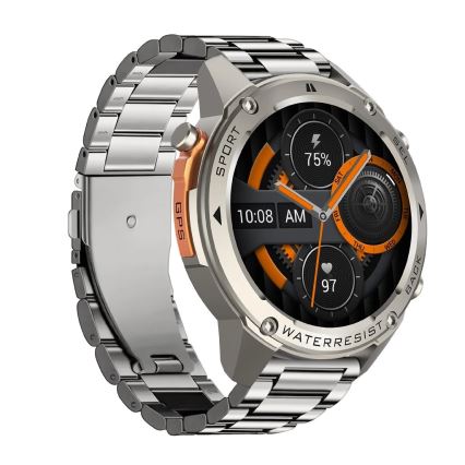 Aligator AW12SR - Viedpulkstenis Watch GPS 500 mAh IP69K sudraba