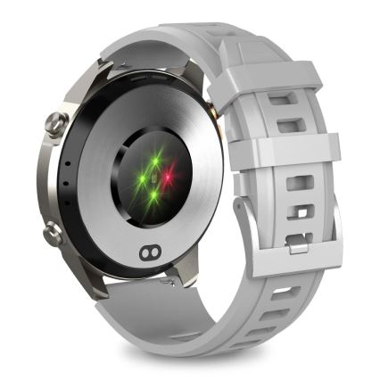 Aligator AW12SR - Viedpulkstenis Watch GPS 500 mAh IP69K sudraba