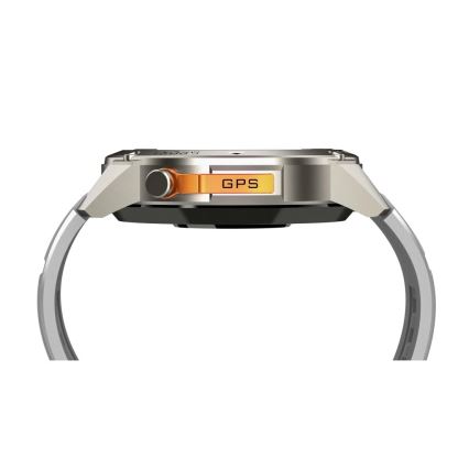 Aligator AW12SR - Viedpulkstenis Watch GPS 500 mAh IP69K sudraba