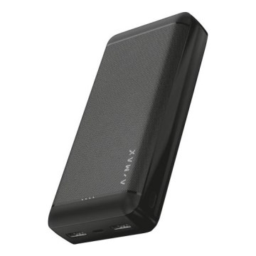 Aligator AX0004 - Power banka A-MAX 20000 mAh 3,7 V melna