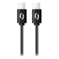 Aligator DATKP46 - USB kabelis USB-C / USB-C, 100 W Power Delivery, 1,5 m, melns