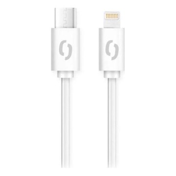 Aligator DATKP51 - USB kabelis USB‑C uz Lightning, 30 W Power Delivery (PD), 1,5 m, balts