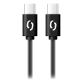 Aligator DATKP58 - USB kabelis USB-C uz USB-C, 65 W Power Delivery, 2,5 m, melns