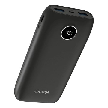 Aligator PBPD20BK - Power banka ar LCD displeju Power Delivery 20000 mAh/20W/3,7V melna