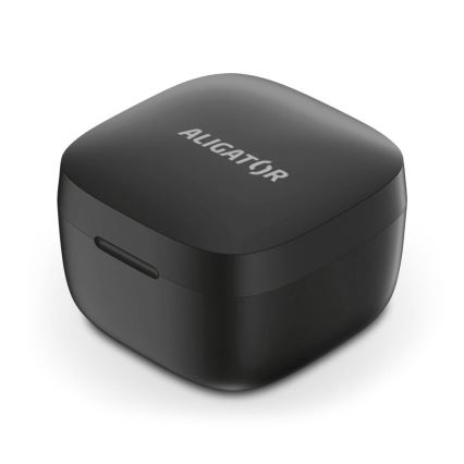 Aligator TWS05 - Bezvadu austiņas Pods LITE 200 mAh + 2x 30 mAh IP30 melnas