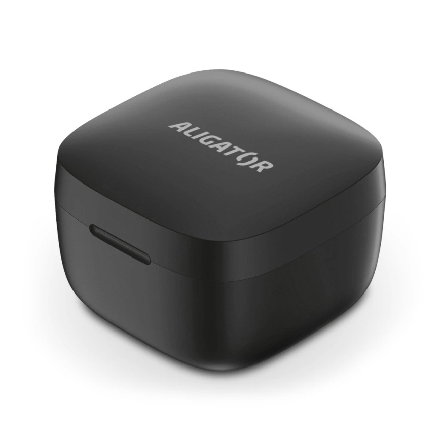 Aligator TWS05 - Bezvadu austiņas Pods LITE 200 mAh + 2x 30 mAh IP30 melnas