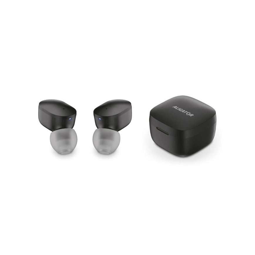 Aligator TWS05 - Bezvadu austiņas Pods LITE 200 mAh + 2x 30 mAh melnas
