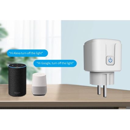 Aligator WAL001 - Viedā kontaktligzda 3680W/230V/E tips/16A Wi-Fi Tuya