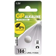 Alkaline pogas tipa baterija LR43 GP ALKALINE 1,5V/70 mAh
