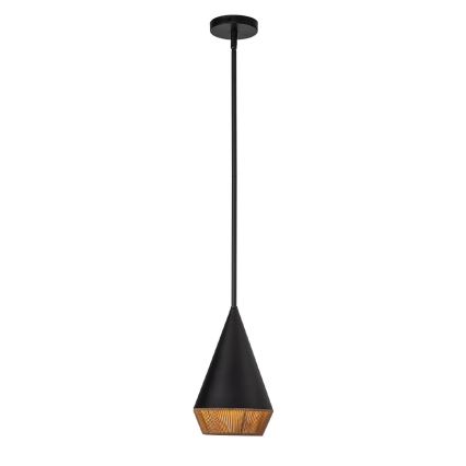 Alora Mood - griestu lampa uz kāta DAPHNE 1xE27/60W/230V Ø 18,1 cm melna/brūna