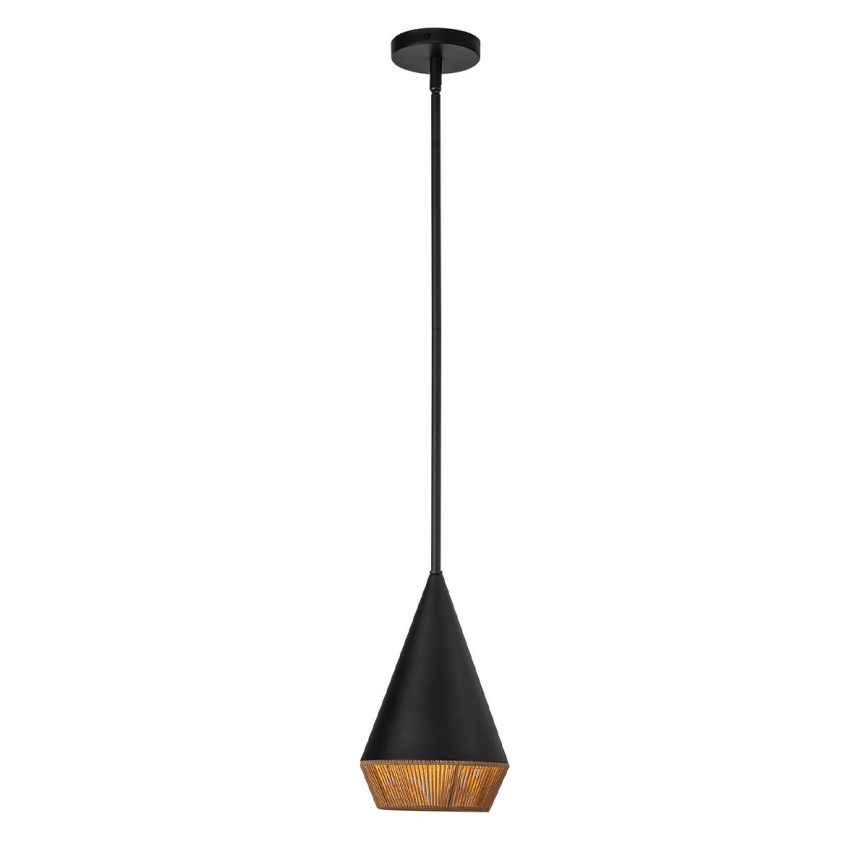 Alora Mood - griestu lampa uz kāta DAPHNE 1xE27/60W/230V Ø 18,1 cm melna/brūna