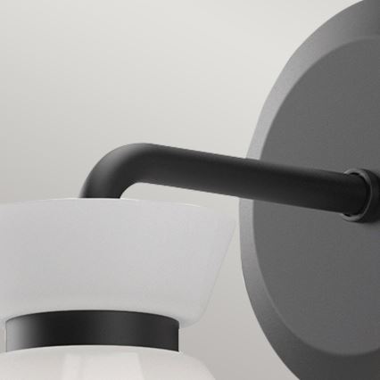 Alora Mood - Sienas gaismeklis HALSTON 1xE14/40W/230V melns