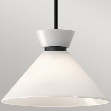 Alora Mood - griestu lampa ar stieni HALSTON 1xE27/60W/230V, melna