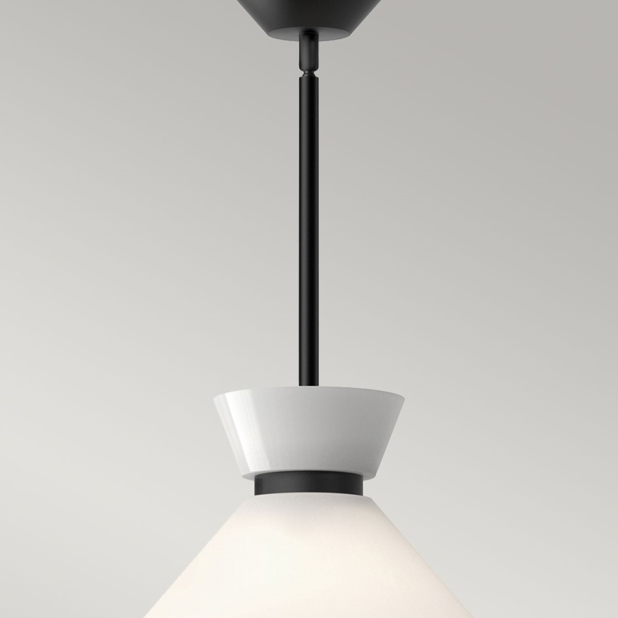 Alora Mood - griestu lampa ar stieni HALSTON 1xE27/60W/230V, melna