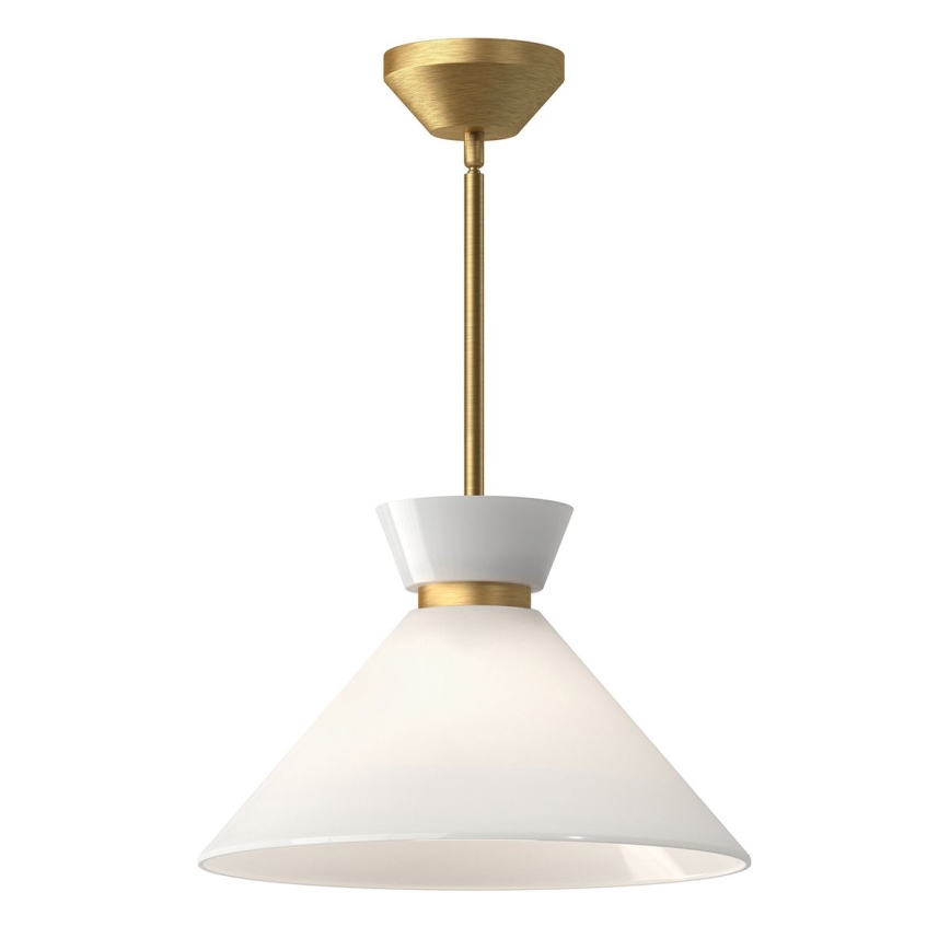 Alora Mood - griestu lustra ar stieni HALSTON 1xE27/60W/230V zelta