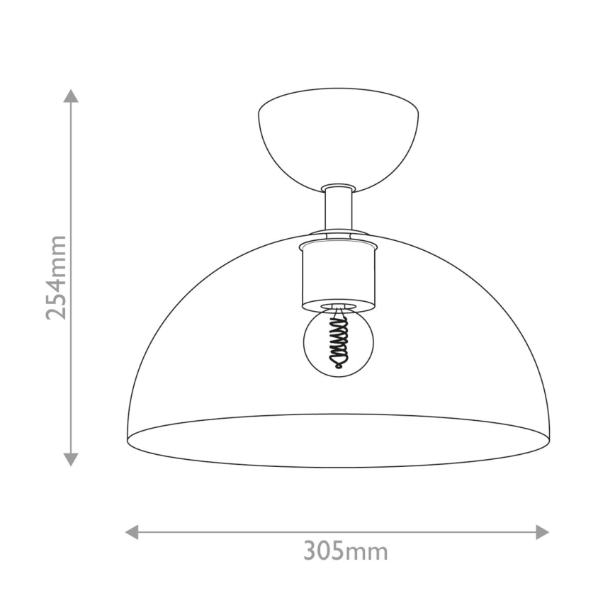 Alora Mood - Griestu lampa JUDE 1xE27/60W/230V d. 30,5 cm misiņš