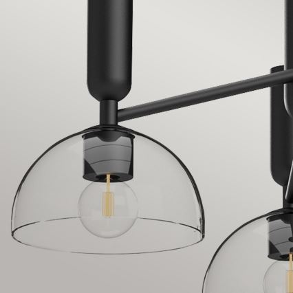 Alora Mood - lustra uz stieņa JUDE 3xE27/60W/230V melna