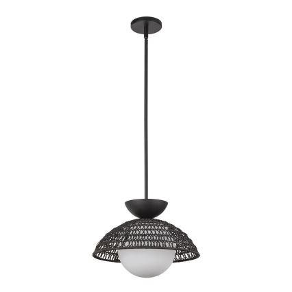 Alora Mood - lustra ar stieni PERTH 1xE27/60W/230V Ø 37,5 cm melna