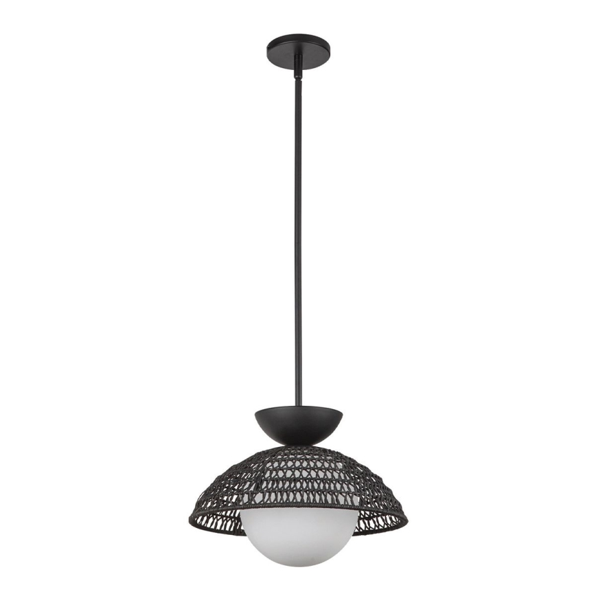 Alora Mood - lustra ar stieni PERTH 1xE27/60W/230V Ø 37,5 cm melna