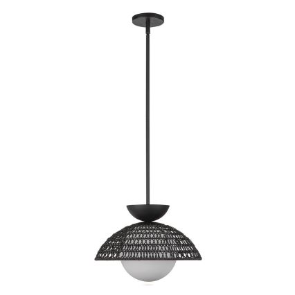 Alora Mood - lustra ar stieni PERTH 1xE27/60W/230V Ø 37,5 cm melna