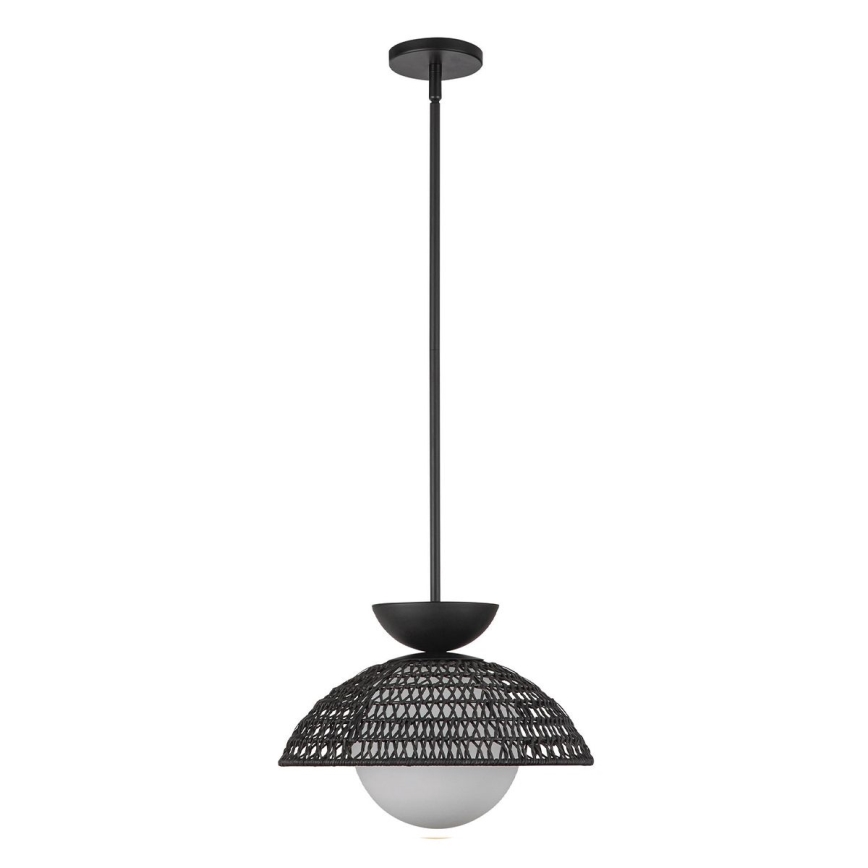 Alora Mood - lustra ar stieni PERTH 1xE27/60W/230V Ø 37,5 cm melna