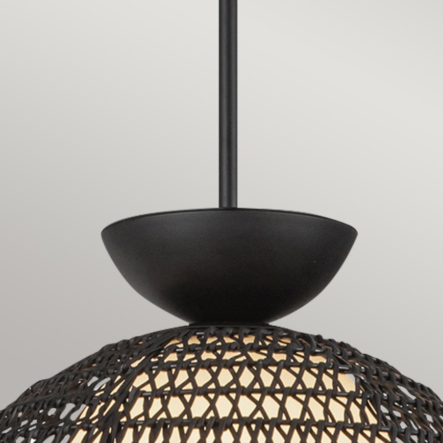 Alora Mood - lustra ar stieni PERTH 1xE27/60W/230V Ø 37,5 cm melna