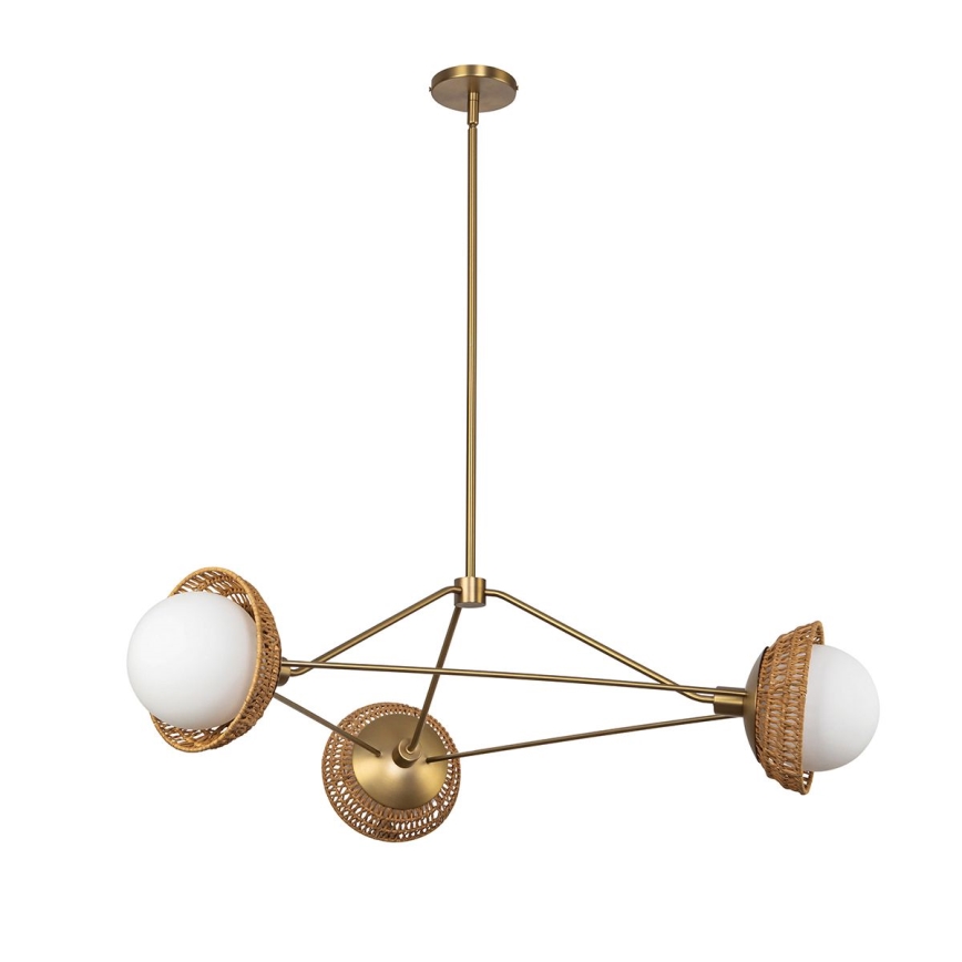 Alora Mood - Lustra ar stieni PERTH 3xE14/40W/230V zeltaina